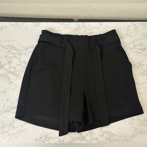 Maurices Women's Denim Front Tied High Waisted Pull On Shorts Sz S Black